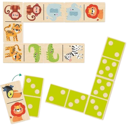 Tanti animali da associare in questo Domino con animali della Giungla di Goula Tanti animali da associare in questo Domino con animali della Giungla di Goula