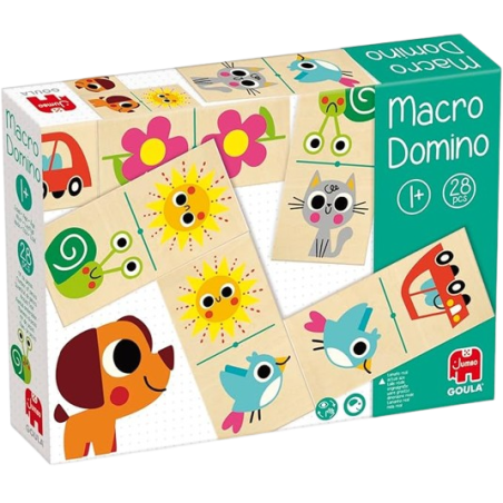 Macro Domino con schede giganti con animali di Goula Macro Domino con schede giganti con animali di Goula