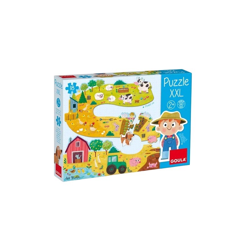 La scatola del Il Puzzle XXL di Goula raffigurante la vita in una fattoria La scatola del Il Puzzle XXL di Goula raffigurante la vita in una fattoria