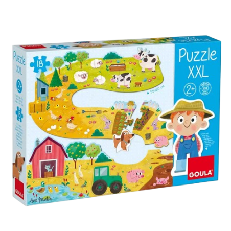 La scatola del Il Puzzle XXL di Goula raffigurante la vita in una fattoria
