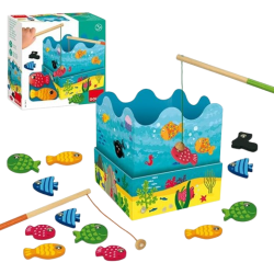 Il Gioco della pesca di Goula con 12 pesciolini e 2 canne Il Gioco della pesca di Goula con 12 pesciolini e 2 canne