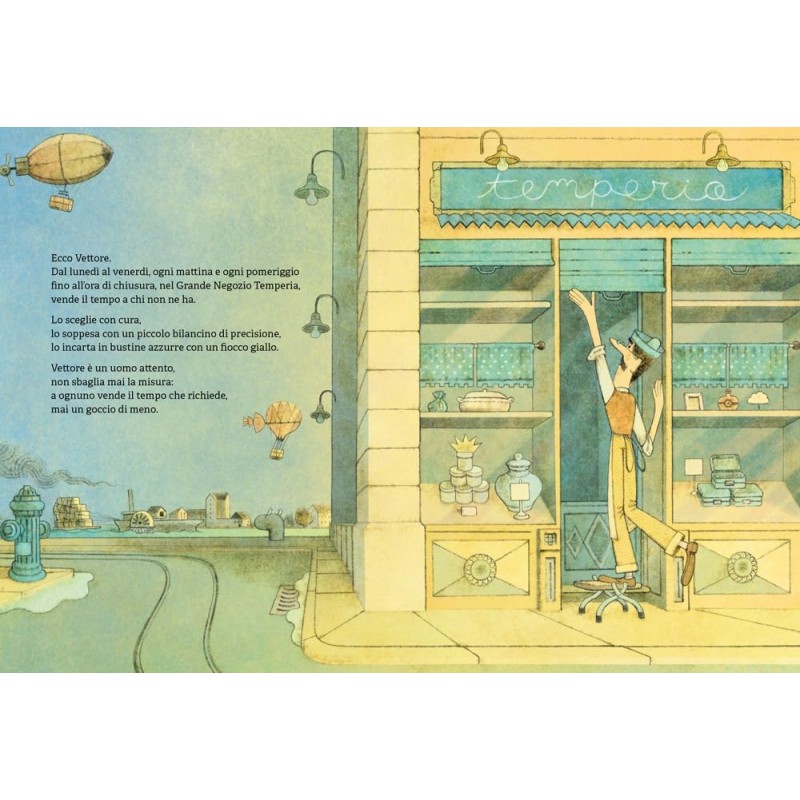 Il protagonista del libro L’uomo che vendeva il tempo di Terre di Mezzo Il protagonista del libro L’uomo che vendeva il tempo di Terre di Mezzo