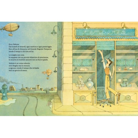 Il protagonista del libro L’uomo che vendeva il tempo di Terre di Mezzo Il protagonista del libro L’uomo che vendeva il tempo di Terre di Mezzo