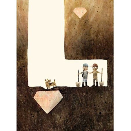 La buca scavata da Sam e Dave nel libro di Terre di Mezzo La buca scavata da Sam e Dave nel libro di Terre di Mezzo