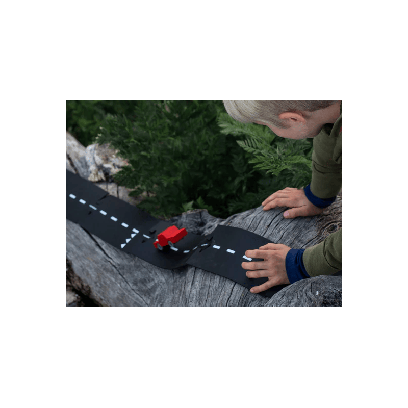 Puoi guidare la macchinina rossa su qualsiasi pista della linea Waytoplay Puoi guidare la macchinina rossa su qualsiasi pista della linea Waytoplay