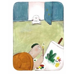 I protagonisti, Tartaruga e Coniglia, del libro Che fretta c’è? di Terre di Mezzo I protagonisti, Tartaruga e Coniglia, del libro Che fretta c’è? di Terre di Mezzo