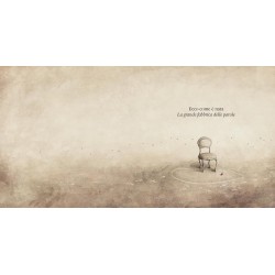 Una delle illustrazioni oniriche del libro La grande fabbrica delle parole di Terre di Mezzo Una delle illustrazioni oniriche del libro La grande fabbrica delle parole di Terre di Mezzo