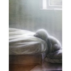 Il dolcissimo cagnolino, protagonista del libro Tempesta di Terre di Mezzo