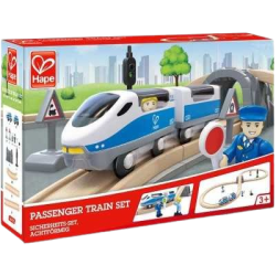Il Set Ferroviario Treno Passeggeri in Legno di Hape Il Set Ferroviario Treno Passeggeri in Legno di Hape