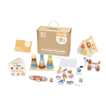 La Box Giochi Montessori in Legno 18-24 Mesi di BusyKids