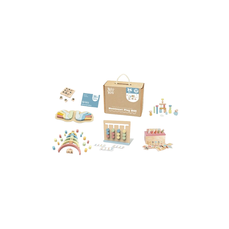Box Giochi Montessori in Legno +36 mesi di BusyKids