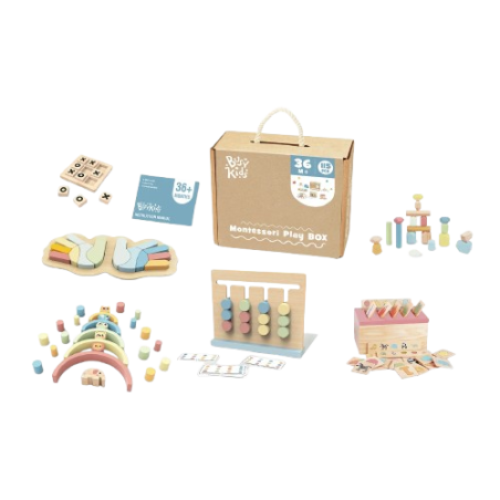 Box Giochi Montessori in Legno +36 mesi di BusyKids