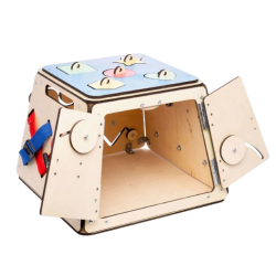 Il Pannello attività Cassaforte di BusyKids per imparare forme e colori Il Pannello attività Cassaforte di BusyKids per imparare forme e colori