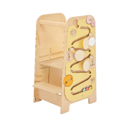 La Torre di Apprendimento Multifunzione Vaniglia di BusyKids La Torre di Apprendimento Multifunzione Vaniglia di BusyKids