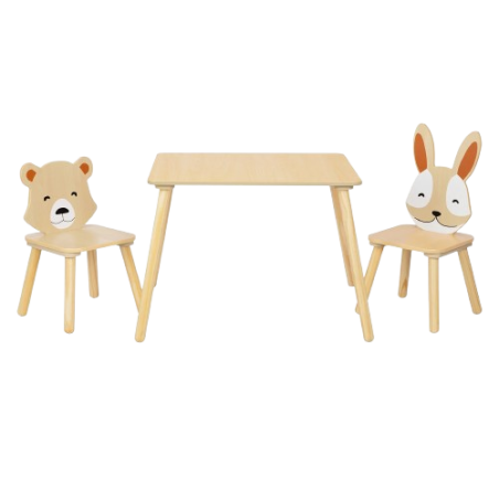 Il Tavolo per Bambini con Sedie a Forma di Animali di BusyKids
