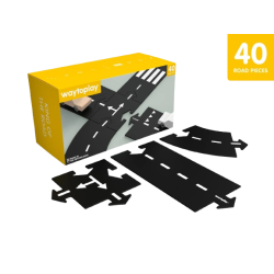 Scatola e contenuto della pista King of the Road di Waytoplay Scatola e contenuto della pista King of the Road di Waytoplay