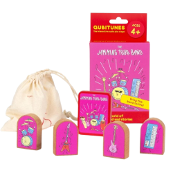 Il gioco extra "Jamming Tour Band" per Console Qubitunes di Qubs