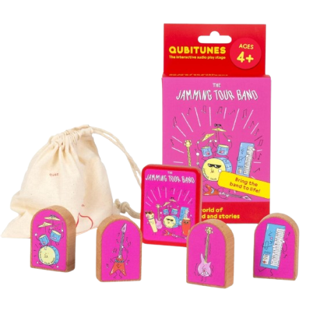 Il gioco extra "Jamming Tour Band" per Console Qubitunes di Qubs