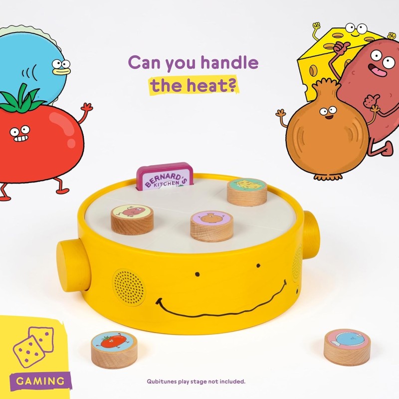 I mattoncini in legno per il gioco extra "Bernard's Kitchen Game" per Console Qubitunes di Qubs