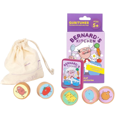 Il gioco extra "Bernard's Kitchen Game" per Console Qubitunes di Qubs Il gioco extra "Bernard's Kitchen Game" per Console Qubitunes di Qubs