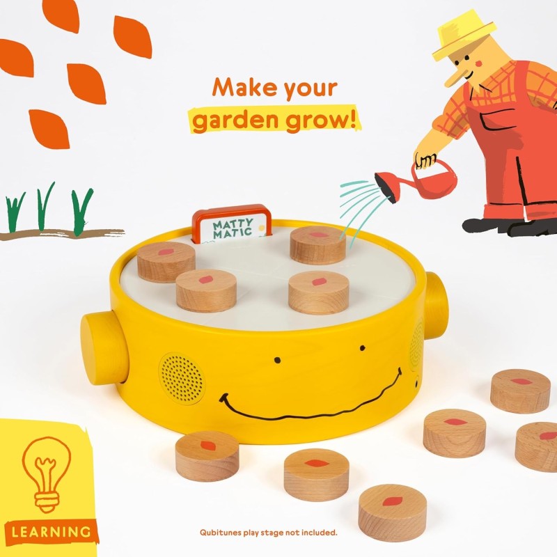 I mattoncini in legno per il gioco extra "Matty Matic Game" per Console Qubitunes di Qubs