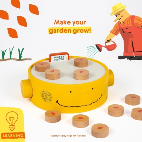 I mattoncini in legno per il gioco extra "Matty Matic Game" per Console Qubitunes di Qubs