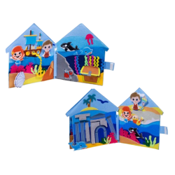 I dettagli delle pagine all'interno del Libro in feltro a tema Oceano di Pantaworlds