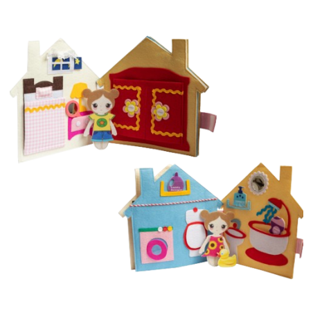 Tutte le ambientazioni all'interno del Libro in feltro a tema Stanza di Pantaworlds Tutte le ambientazioni all'interno del Libro in feltro a tema Stanza di Pantaworlds