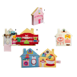 I dettagli delle pagine all'interno del Libro in feltro a tema Stanza di Pantaworlds I dettagli delle pagine all'interno del Libro in feltro a tema Stanza di Pantaworlds