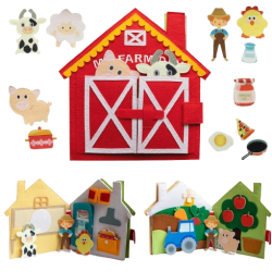 Il Libro in feltro a tema Fattoria di Pantaworlds