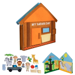 Il Libro in feltro a tema Safari di Pantaworlds