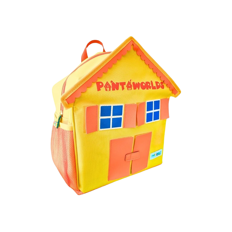 Lo zainetto per bambini a forma di casetta di Pantaworlds Lo zainetto per bambini a forma di casetta di Pantaworlds