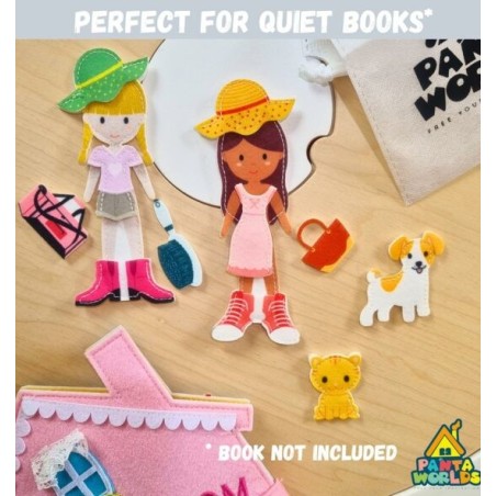 Come poter abbinare gli elementi del set extra con personaggi in feltro per i libri di Pantaworlds Come poter abbinare gli elementi del set extra con personaggi in feltro per i libri di Pantaworlds