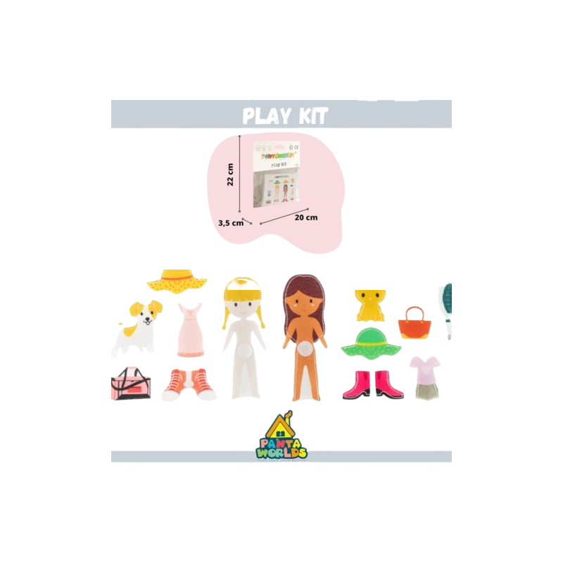 Il set extra con personaggi in feltro per i libri di Pantaworlds Il set extra con personaggi in feltro per i libri di Pantaworlds