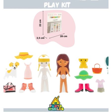 Il set extra con personaggi in feltro per i libri di Pantaworlds Il set extra con personaggi in feltro per i libri di Pantaworlds