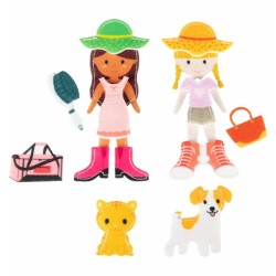 14 elementi da abbinare tra loro del set extra con personaggi in feltro per i libri di Pantaworlds 14 elementi da abbinare tra loro del set extra con personaggi in feltro per i libri di Pantaworlds