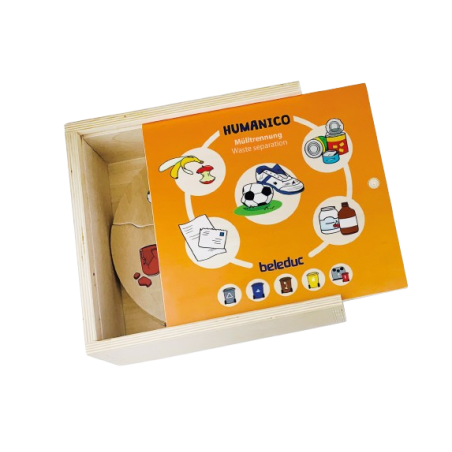 la scatola interna in legno che contiene i multi puzzle della Beleduc la scatola interna in legno che contiene i multi puzzle della Beleduc