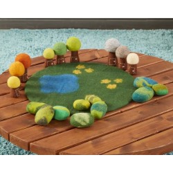 Il Set da 9 pezzi Alberi delle stagioni in feltro di Cosy