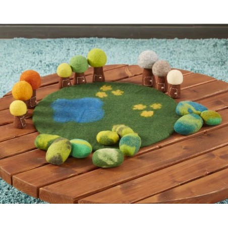 Il Set da 9 pezzi Alberi delle stagioni in feltro di Cosy