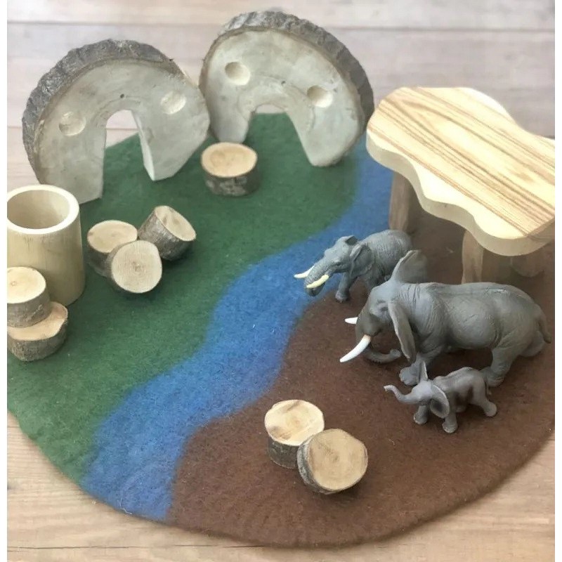 Crea tanti paesaggi diversi con il Set da 3 pezzi dei Tappetini in feltro per paesaggi di Cosy