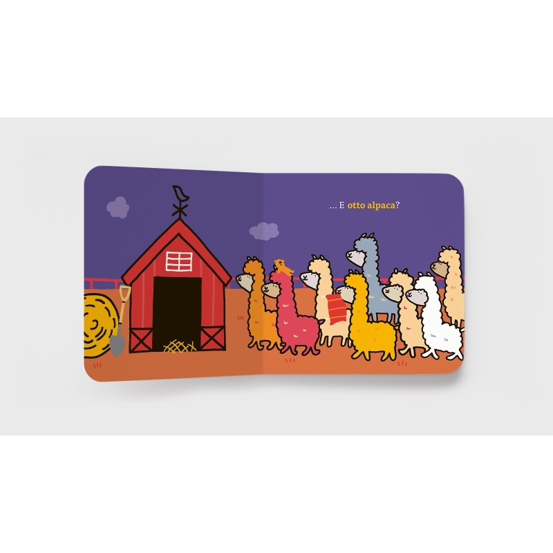 Il piccolo fienile rosso di Minibombo. Dove entreranno tutti gli animali per andare a fare la nanna?