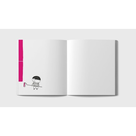 Un piccolo imbianchino che nel libro bianco di Minibombo inizia a dipingere le pareti bianche..cosa succederà?