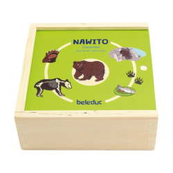 La scatola esterna di legno del puzzle Animal Species