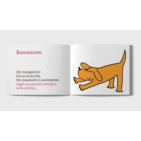 E' ora di alzarsi per il cagnolino del libro Il libro cane di Minibombo E' ora di alzarsi per il cagnolino del libro Il libro cane di Minibombo