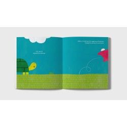 Il viaggio di una tartaruga e dei suoi amici alla tanto attesa festa primaverile nel libro La festa di primavera di Minibombo