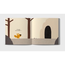 Il piccolo scoiattolo protagonista del libro Se incontrassi un orso di Minibombo