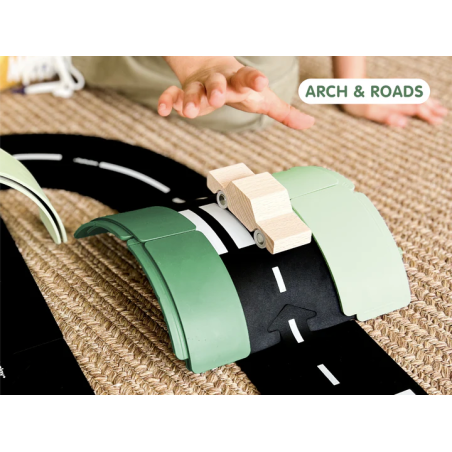 Gli Archi Modulari per Giochi Creativi – Starter Set possono essere combinati con le altre piste di Waytoplay Gli Archi Modulari per Giochi Creativi – Starter Set possono essere combinati con le altre piste di Waytoplay