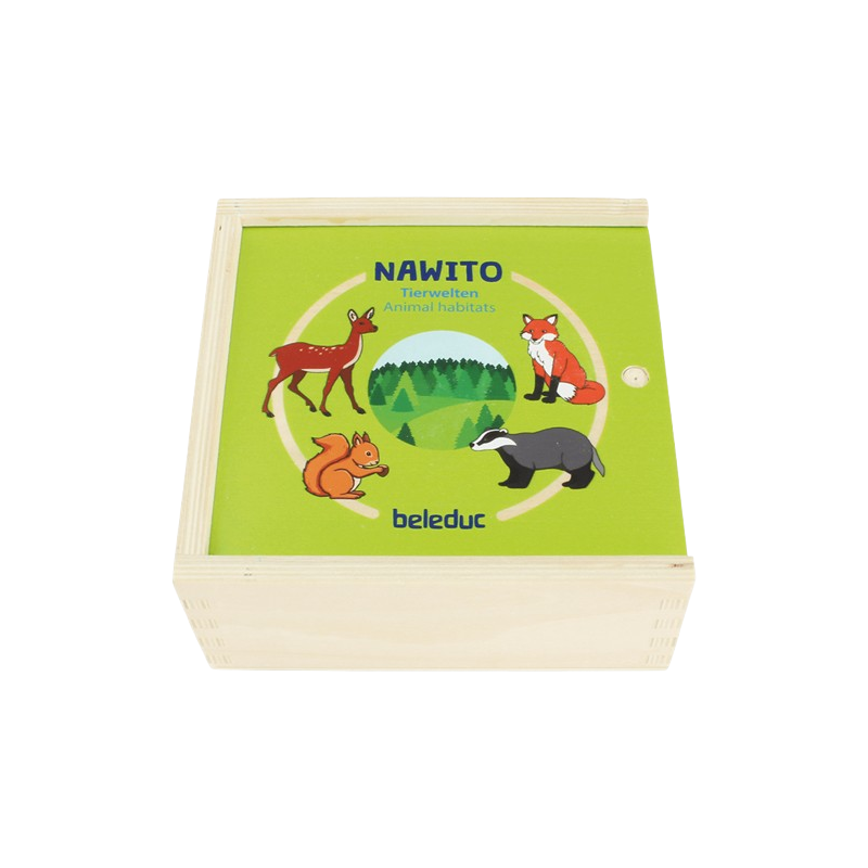La scatola di legno del puzzle multiplo Animal Habitat