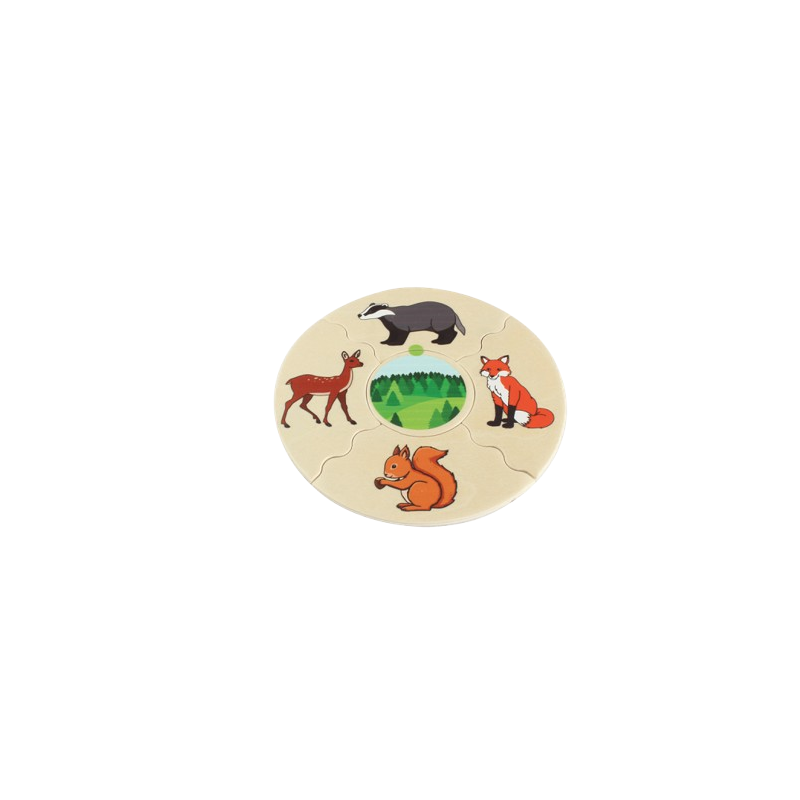 Un esempio del puzzle multiplo Animal Habitat Un esempio del puzzle multiplo Animal Habitat