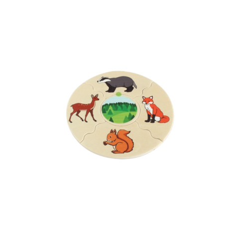 Un esempio del puzzle multiplo Animal Habitat Un esempio del puzzle multiplo Animal Habitat